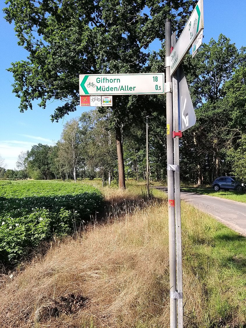 Der Flahnweg in Flettmar Richtung Müden ist Teil der touristischen Radwege. 